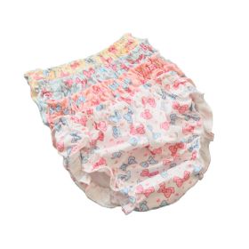 Baby Girls 4 Pack Bloomer Shorts Ruffle Newborn Toddler Diaper Covers Briefs - Colored Bow