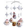 Creative Crib Mobile, Handmade Gift for Baby [Santa Claus & Elk & Snowman]