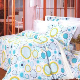 Blancho Bedding - [Baby Blue] 100% Cotton 5PC Comforter Set (Full Size)