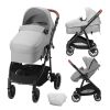 VEVOR Standard Baby Stroller, Infant Toddler Stroller with Bassinet, 3rd-Gear Adjustable Backrest & Foldable & Reversible Seat