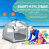 VEVOR Baby Playpen with Canopy, Indoor/Outdoor Portable Playpen for Babies and Toddler, Lightweight & Foldable