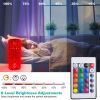 Crystal Diamond Rose Table Lamp Dimmable Remote Touch Control Night Light