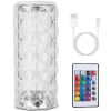 Crystal Diamond Rose Table Lamp Dimmable Remote Touch Control Night Light