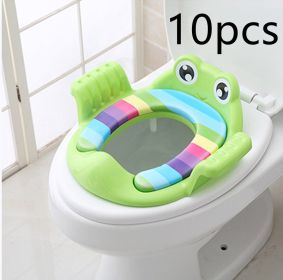 Baby Children Toilet Seat Toilet (Option: Green 10pcs)