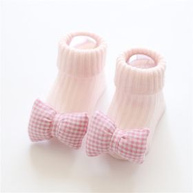 Baby socks (Option: Pink bow-S)