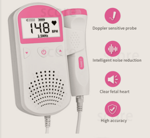 Fetal Heart Rate Monitor Home Pregnancy Baby Fetal Sound Heart Rate Detector (Option: 1)