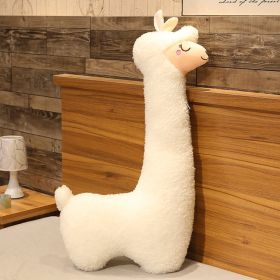 Alpaca plush toy pillow (Option: White-1.3 meters)