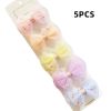 Chiffon Bow Ribbon Girls Hairpins Cute Colorful Bows Flowers Children Hair Clips Fashion Hair Accessories