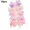 Chiffon Bow Ribbon Girls Hairpins Cute Colorful Bows Flowers Children Hair Clips Fashion Hair Accessories