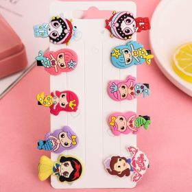 10Pcs Cartoon Baby Hairpins Fruit Unicorn Hair Clips Chidlren Hair Clips Barrette Kids Hair Accessories (Color: 7)