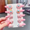 10Pcs Cartoon Baby Hairpins Fruit Unicorn Hair Clips Chidlren Hair Clips Barrette Kids Hair Accessories