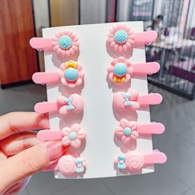 10Pcs Cartoon Baby Hairpins Fruit Unicorn Hair Clips Chidlren Hair Clips Barrette Kids Hair Accessories (Color: 5)