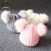 Cute Pompom Baby Hat Warm Winter Knitted Kids Baby Girl Boy Beanie Cap Solid Outdoor Infant Toddler Children Hat Bonnet