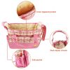 5PCS Baby Nappy Diaper Bags Set Mummy Diaper Shoulder Bags w/ Nappy Changing Pad Insulated Pockets Travel Tote Bags