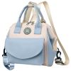 Baby Nappy Diaper Bag with 6 Pockets Burp Cloth Adjustable Shoulder Strap Detachable Small Bag Multifunctional Diaper Changing Bag with 2 Insulated Po