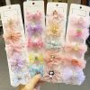 Chiffon Bow Ribbon Girls Hairpins Cute Colorful Bows Flowers Children Hair Clips Fashion Hair Accessories