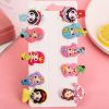 10Pcs Cartoon Baby Hairpins Fruit Unicorn Hair Clips Chidlren Hair Clips Barrette Kids Hair Accessories