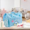 4Pcs Diaper Bag Tote Set Baby Napping Changing Bag Shoulder Mummy Bag with Diaper Changing Pad