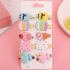 10Pcs Cartoon Baby Hairpins Fruit Unicorn Hair Clips Chidlren Hair Clips Barrette Kids Hair Accessories