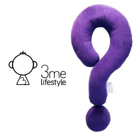 3me Lifestyle Portable Question Mark Pillow Memory Foam Travel Neck Pillows Ergonomic Neck Support Cushion For Sleeping Rest On Airplane Car Train And (Option: F)